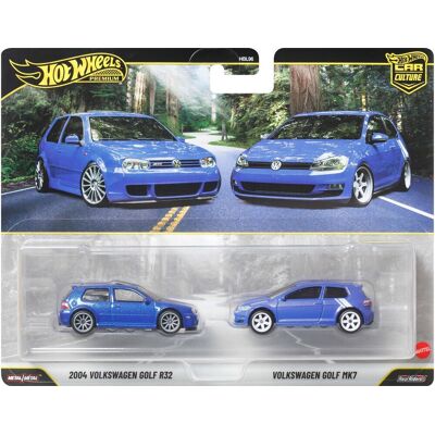 Hot Wheels premium car culture set van 2 - 2004 volkswagen golf r32 en volkswagen golf mk7 Hot Wheels premium car culture set van 2 - 2004 volkswagen golf r32 en volkswagen golf mk7