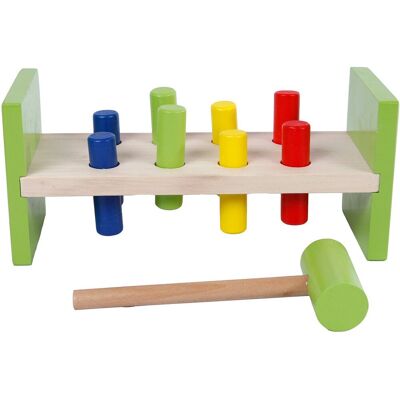 Hippo houten blokken voor slaan met hamer - 610064 - Houtenspeelgoed Hippo houten blokken voor slaan met hamer - 610064 - Houtenspeelgoed