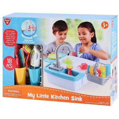 Playgo afwas speelkeuken speelset - 18dlg. Multi kleuren Playgo afwas speelkeuken speelset - 18dlg. Multi kleuren