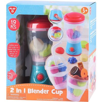 Play 2-in-1 Blender - 19-delige set - Multi kleuren Play 2-in-1 Blender - 19-delige set - Multi kleuren