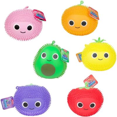 Toi-Toys Pufferbal fruit - 17,5cm Multi kleuren Toi-Toys Pufferbal fruit - 17,5cm Multi kleuren