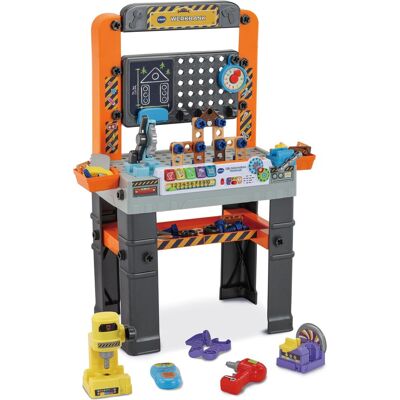 VTech mijn interactieve werkbank speelgoed - kinder gereedschap - educatief & interactief speelgoed - cadeau - kinderspeelgoed 3 jaar VTech mijn interactieve werkbank speelgoed - kinder gereedschap - educatief & interactief speelgoed - cadeau - kinderspeelgoed 3 jaar