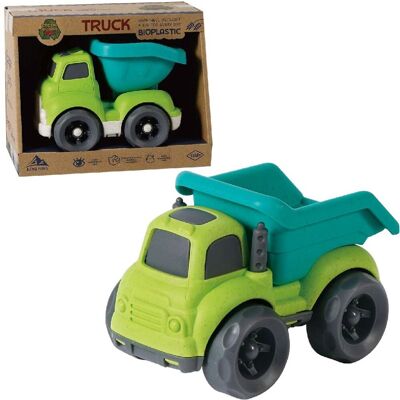 Merkloos Bioplastic kiepwagen 18 cm groen Merkloos Bioplastic kiepwagen 18 cm groen