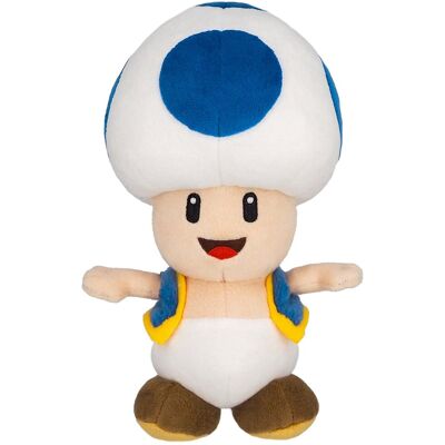 Nintendo Blue Toad Pluche Speelgoed - Super Mario - 20cm - Verzamelobject Nintendo Blue Toad Pluche Speelgoed - Super Mario - 20cm - Verzamelobject
