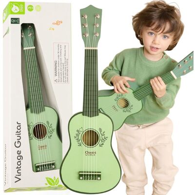 Lobbes Speelgoed BV Klassieke wereld houten gitaar voor kinderen vintage muziekinstrument 3+ - uni Multi kleuren Lobbes Speelgoed BV Klassieke wereld houten gitaar voor kinderen vintage muziekinstrument 3+ - uni Multi kleuren