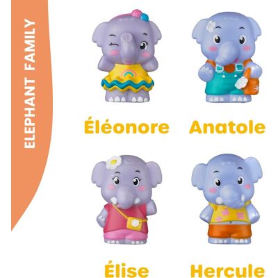 Klorofil Educatief Speelgoed met 4 Dierenfamilie Figuren Klorofil Educatief Speelgoed met 4 Dierenfamilie Figuren
