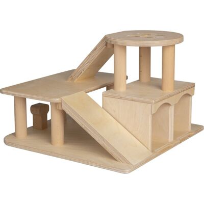 Van Dijk Toys houten speelgoed garage met helikopterdek - kinderopvang kwaliteit - 2+ jaar Van Dijk Toys houten speelgoed garage met helikopterdek - kinderopvang kwaliteit - 2+ jaar