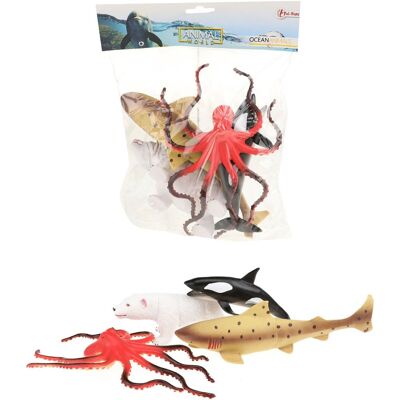 Toi-Toys Animal world zeedieren deluxe, 5st. Toi-Toys Animal world zeedieren deluxe, 5st.