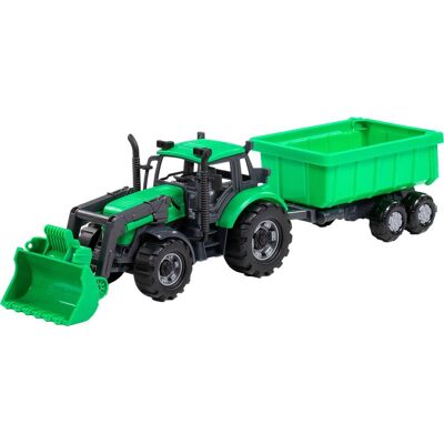 Cavallino Toys Cavallino Tractor met laadarm en kieptrailer - Speelgoedtractormodel Cavallino Toys Cavallino Tractor met laadarm en kieptrailer - Speelgoedtractormodel