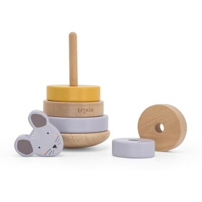 Trixie Mrs Mouse Viool houten stapeltoren - Baby Cadeau Trixie Mrs Mouse Viool houten stapeltoren - Baby Cadeau