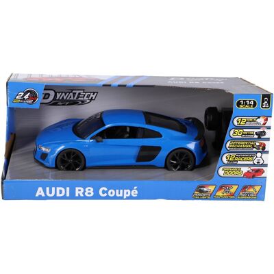 Dynatech R8 Coupé - Afstandbestuurde auto 1:14 2.4G Blauw Dynatech R8 Coupé - Afstandbestuurde auto 1:14 2.4G Blauw