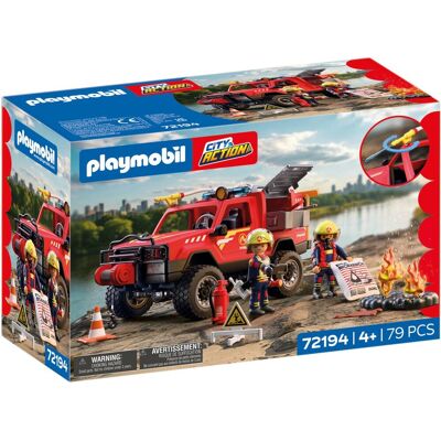 Playmobil city action brandweerpick-up - 72194. Multi kleuren Playmobil city action brandweerpick-up - 72194. Multi kleuren