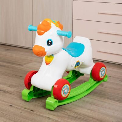 Clementoni baby - rocky het hobbelpaardje 3in1 Multi kleuren Clementoni baby - rocky het hobbelpaardje 3in1 Multi kleuren