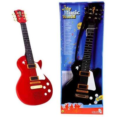Simba Rode metalen gitaar - Muziekinstrument Simba Rode metalen gitaar - Muziekinstrument