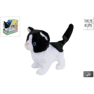 Take Me Home Interactieve Looppoes Zwart Wit, 15,5cm Take Me Home Interactieve Looppoes Zwart Wit, 15,5cm