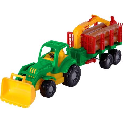 Cavallino Toys Klassieke Tractor met Aanhangwagen - Speelgoedtractor Cavallino Toys Klassieke Tractor met Aanhangwagen - Speelgoedtractor