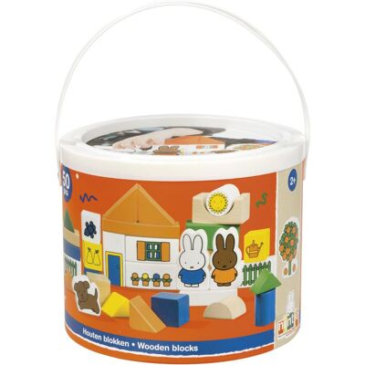 Bambolino Nijntje blokkenton, houten blokken in opbergton - educatief speelgoed - peuter, kleuter - vanaf 2 jaar - toys multi kleuren Bambolino Nijntje blokkenton, houten blokken in opbergton - educatief speelgoed - peuter, kleuter - vanaf 2 jaar - toys multi kleuren