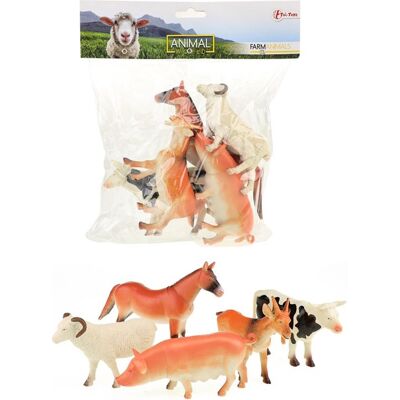 Toi-Toys Animal world boederijdieren deluxe, 5st. Toi-Toys Animal world boederijdieren deluxe, 5st.
