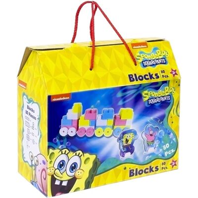 Jonotoys Spongebob squarepants 80 bouwblokken Jonotoys Spongebob squarepants 80 bouwblokken