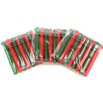 Playgo 24 bellenblaas staafjes kerst 11 cm lang Playgo 24 bellenblaas staafjes kerst 11 cm lang