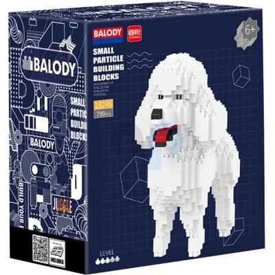 Balody poedel hond met nanoblocks mini lego bouwstenen 790 onderdelen Balody poedel hond met nanoblocks mini lego bouwstenen 790 onderdelen