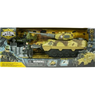 Intro Special combat tank met helikopter en diverse accessoires Intro Special combat tank met helikopter en diverse accessoires