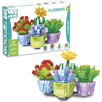 Oku Yestoys flowers bloemen 485 onderdelen Oku Yestoys flowers bloemen 485 onderdelen