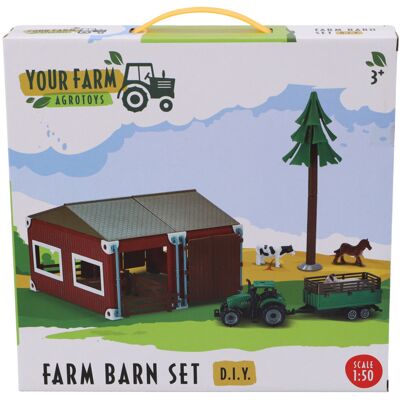 Agrotoys Boerderij met tractor en dieren schaal 1:50 Agrotoys Boerderij met tractor en dieren schaal 1:50