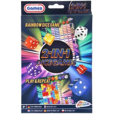 Grafix Merk Model Regenboog Dobbelspel & Play & Repeat - Dobbelspel Set Grafix Merk Model Regenboog Dobbelspel & Play & Repeat - Dobbelspel Set