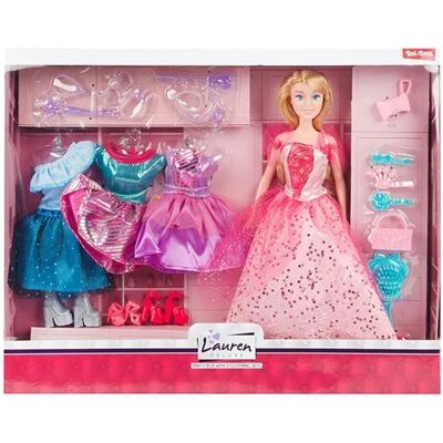 Lauren Poppenfeest Kledingset - Poppenkleding Lauren Poppenfeest Kledingset - Poppenkleding