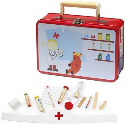 Simply for Kids Houten Metalen Doktersset - Educatief speelgoed Simply for Kids Houten Metalen Doktersset - Educatief speelgoed