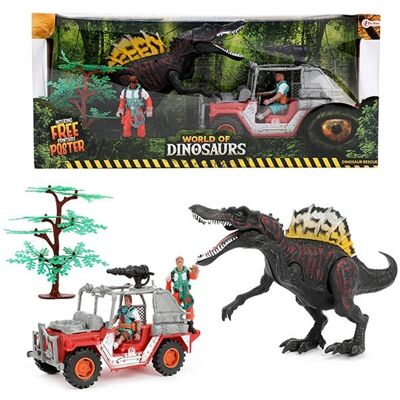 Toi-Toys Wereld van Dinosaurussen Speelset - Jeep met Dino Toi-Toys Wereld van Dinosaurussen Speelset - Jeep met Dino