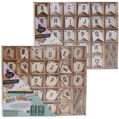Houten Letters, 84st. Houten Letters, 84st.