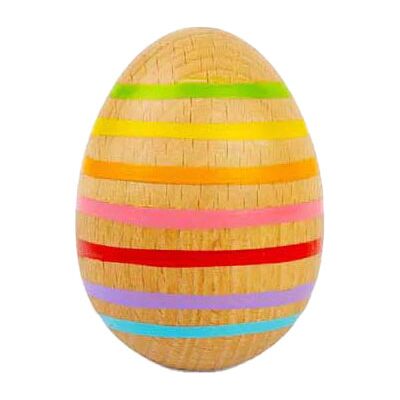 Bigjigs houten schud-ei Multi kleuren Bigjigs houten schud-ei Multi kleuren