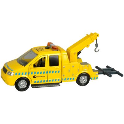 Kids Globe Afsleepwagen met Licht en Geluid - Speelgoedauto Kids Globe Afsleepwagen met Licht en Geluid - Speelgoedauto