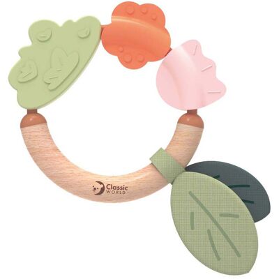 Classic World houten bijtring gras Multi kleuren Classic World houten bijtring gras Multi kleuren