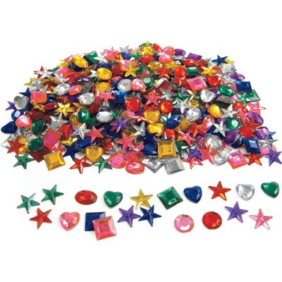 Colorations - glitter strasstenen vormen, 570st. Colorations - glitter strasstenen vormen, 570st.