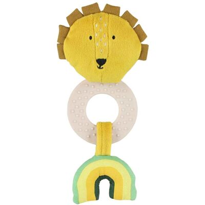 Trixie bijtspeeltje - mr. lion - siliconen bijtring & knisper - houten ring & spiegel - 3m+ - ideaal als geboortegeschenk Trixie bijtspeeltje - mr. lion - siliconen bijtring & knisper - houten ring & spiegel - 3m+ - ideaal als geboortegeschenk