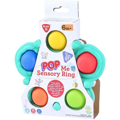 Playgo baby sensorische ring met ballen - 6dlg. Multi kleuren Playgo baby sensorische ring met ballen - 6dlg. Multi kleuren