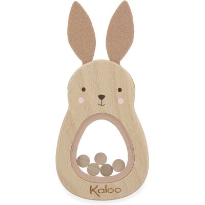 Kaloo petites chansons - rammelaar - houten rammelaar - konijn Kaloo petites chansons - rammelaar - houten rammelaar - konijn