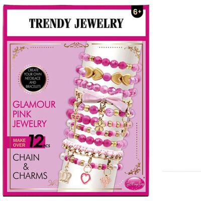 Lobbes Speelgoed BV Trendy juwelenset chain & charms Multi kleuren Lobbes Speelgoed BV Trendy juwelenset chain & charms Multi kleuren