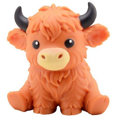 Johntoy squeeze anti-stress speelgoed highland koe oranje. Johntoy squeeze anti-stress speelgoed highland koe oranje.