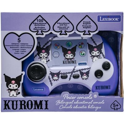 Lexibook Stroom console® kuromi educatieve draagbare tweetalige pratende console met 100 activiteiten en 2,8" kleuren lcd-scherm in het frans en engels Lexibook Stroom console® kuromi educatieve draagbare tweetalige pratende console met 100 activiteiten en 2,8" kleuren lcd-scherm in het frans en engels