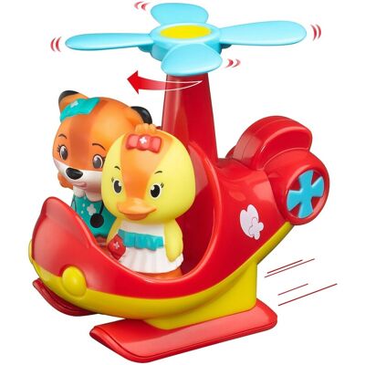 Klorofil speelset reddingshelikopter - helikopter met draaiende bloempropellers en ruimte voor 2 figuren - inclusief donna eend figuur - peuterspeelgoed vanaf 18 maanden - stimuleert fantasie en rollenspel Klorofil speelset reddingshelikopter - helikopter met draaiende bloempropellers en ruimte voor 2 figuren - inclusief donna eend figuur - peuterspeelgoed vanaf 18 maanden - stimuleert fantasie en rollenspel