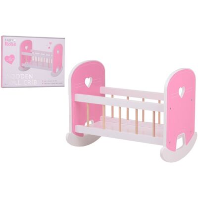 Johntoy houten poppenwieg baby rose schommelwieg speelgoedbed. Johntoy houten poppenwieg baby rose schommelwieg speelgoedbed.