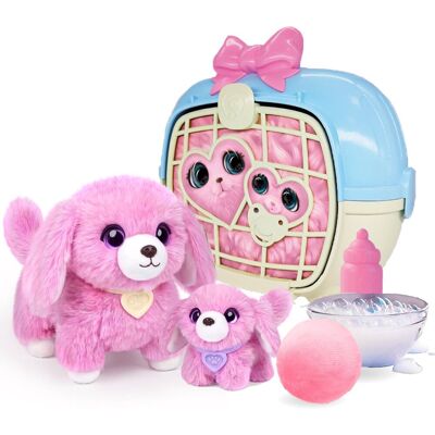 Moose Toys Scruff a luvs - mystery knuffels mama & baby in draagmand - hondenfamilie speelset Moose Toys Scruff a luvs - mystery knuffels mama & baby in draagmand - hondenfamilie speelset