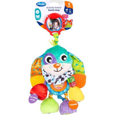 Playgro activity friend doofy dog - hangspeeltje - baby speelgoed - kinderwagenspeeltje - rammelaar - kinderwagenaccessoire - buggyaccessoire - educatief speelgoed - knuffeldier Playgro activity friend doofy dog - hangspeeltje - baby speelgoed - kinderwagenspeeltje - rammelaar - kinderwagenaccessoire - buggyaccessoire - educatief speelgoed - knuffeldier