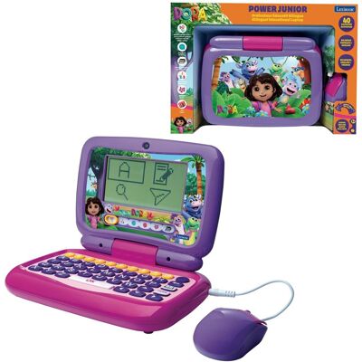 Lexibook Stroom kid® tweetalige educatieve laptop dora - 40 activiteiten in het engels en frans Lexibook Stroom kid® tweetalige educatieve laptop dora - 40 activiteiten in het engels en frans