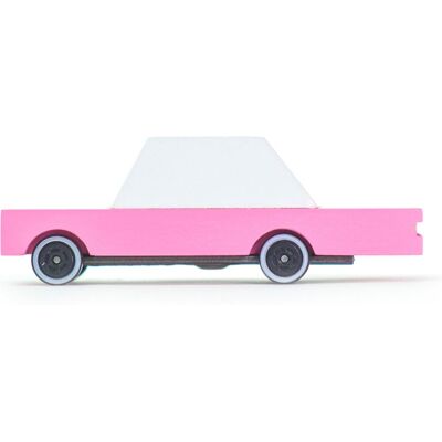 Candylab Toys Candycar world: pink sedan (f236) 8,9x4,1x3cm, wooden diecast, magnetic, in giftbox, 3+ Candylab Toys Candycar world: pink sedan (f236) 8,9x4,1x3cm, wooden diecast, magnetic, in giftbox, 3+