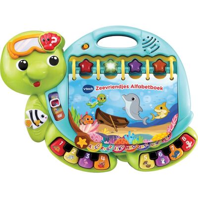 VTech zeevriendjes alfabetboek - interactief speelgoed - leer over cijfers, letters & dieren - speelgoed 1 tot 5 jaar VTech zeevriendjes alfabetboek - interactief speelgoed - leer over cijfers, letters & dieren - speelgoed 1 tot 5 jaar